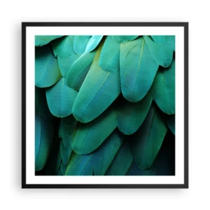 Póster en marco negro - La precisión de la naturaleza  - 60x60 cm