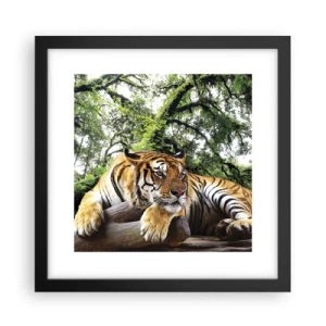 Póster en marco negro - Atentamente - 30x30 cm