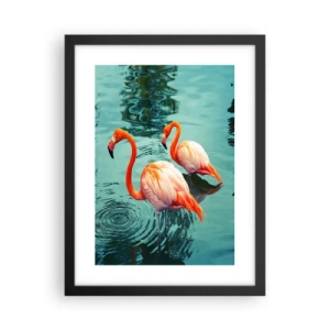 Póster en marco negro - Estamos de moda - 30x40 cm