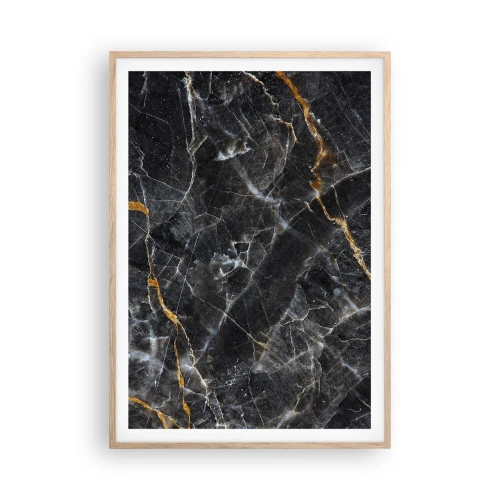 Póster en marco roble claro - La vida interior de la piedra - 70x100 cm