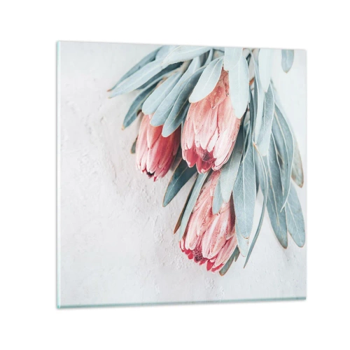 Cuadro sobre vidrio - Impresiones sobre Vidrio - Avergonzada de su propia belleza - 30x30 cm