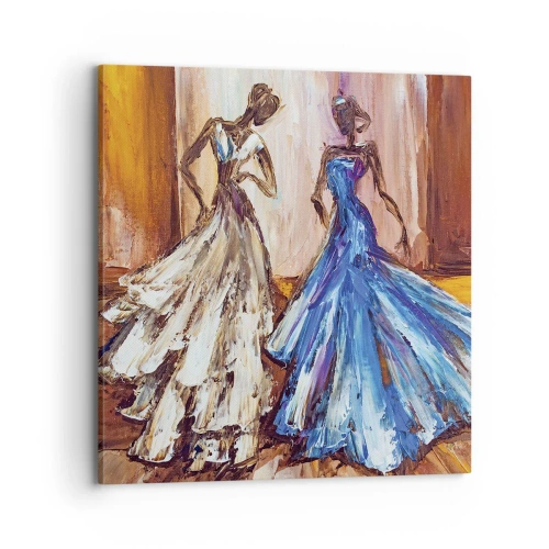 Cuadro sobre lienzo - Impresión de Imagen - Un elegante dúo - 70x70 cm