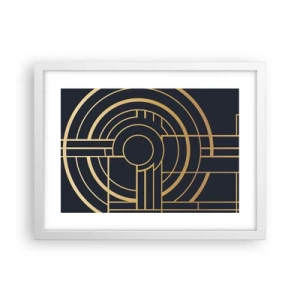 Póster en marco blanco - Giro de los elementos - 40x30 cm