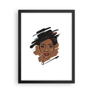 Póster en marco negro - Dulce como el chocolate - 30x40 cm