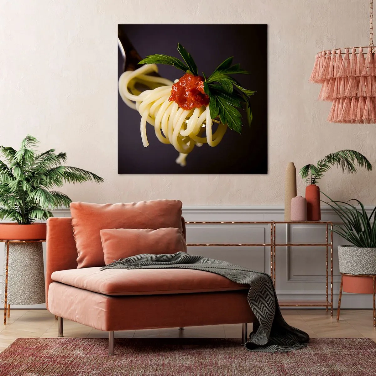 Cuadro sobre lienzo - Impresión de Imagen - Un sabroso bocado - 40x40 cm