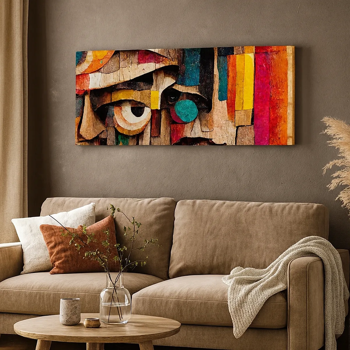 Cuadro sobre lienzo - Impresión de Imagen - Te veo... - 30x30 cm