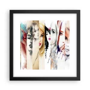 Póster en marco negro - Y siempre eres tú - 30x30 cm