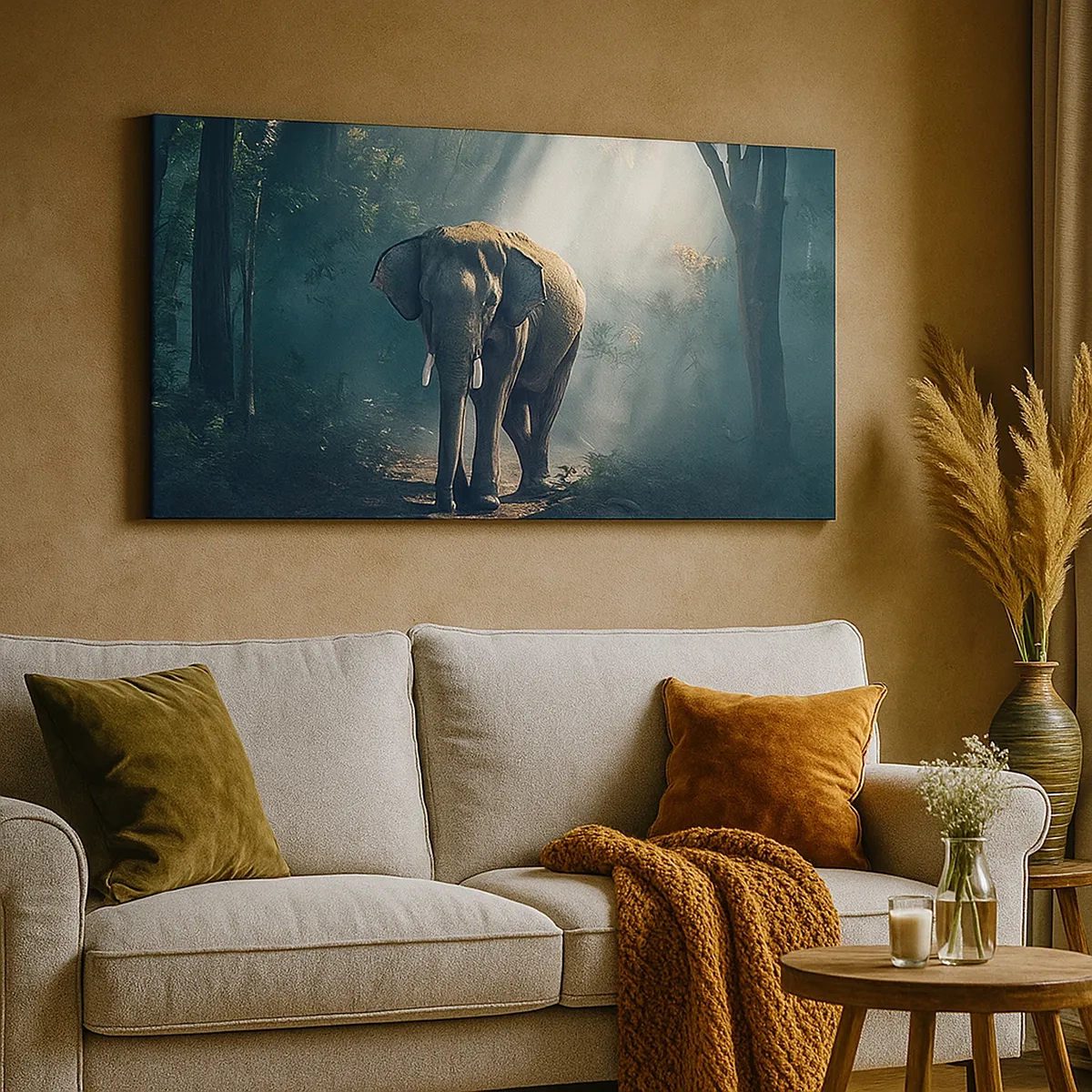 Cuadro sobre lienzo - Impresión de Imagen - Un paseo tranquilo - 30x30 cm