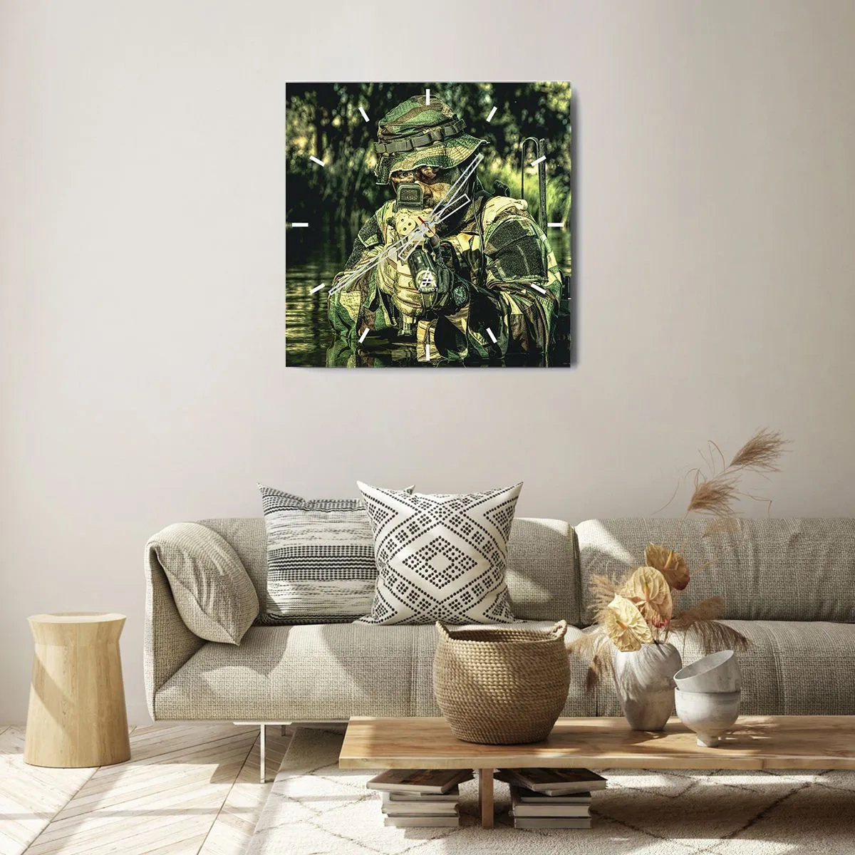 Reloj de pared - Reloj de vidrio - El mejor de entre la élite - 40x40 cm