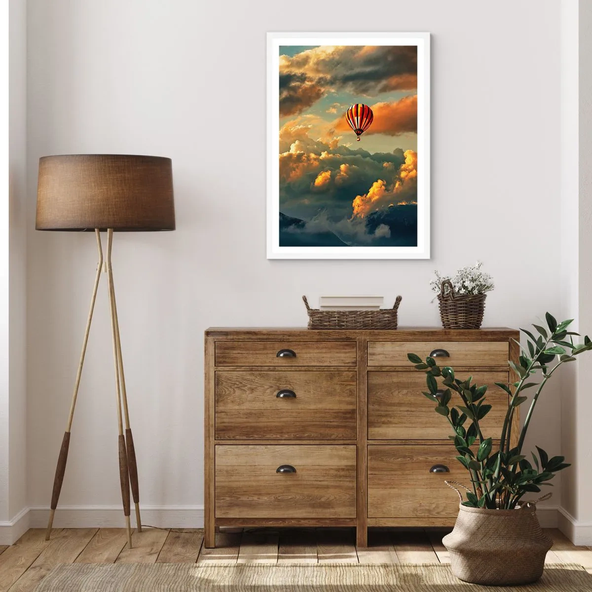 Póster en marco blanco - Vuelo porque quiero - 61x91 cm