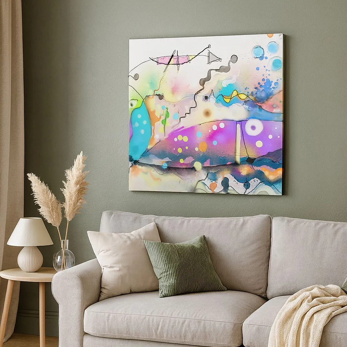 Cuadro sobre lienzo - Impresión de Imagen - ¡No hay palabras! - 30x30 cm