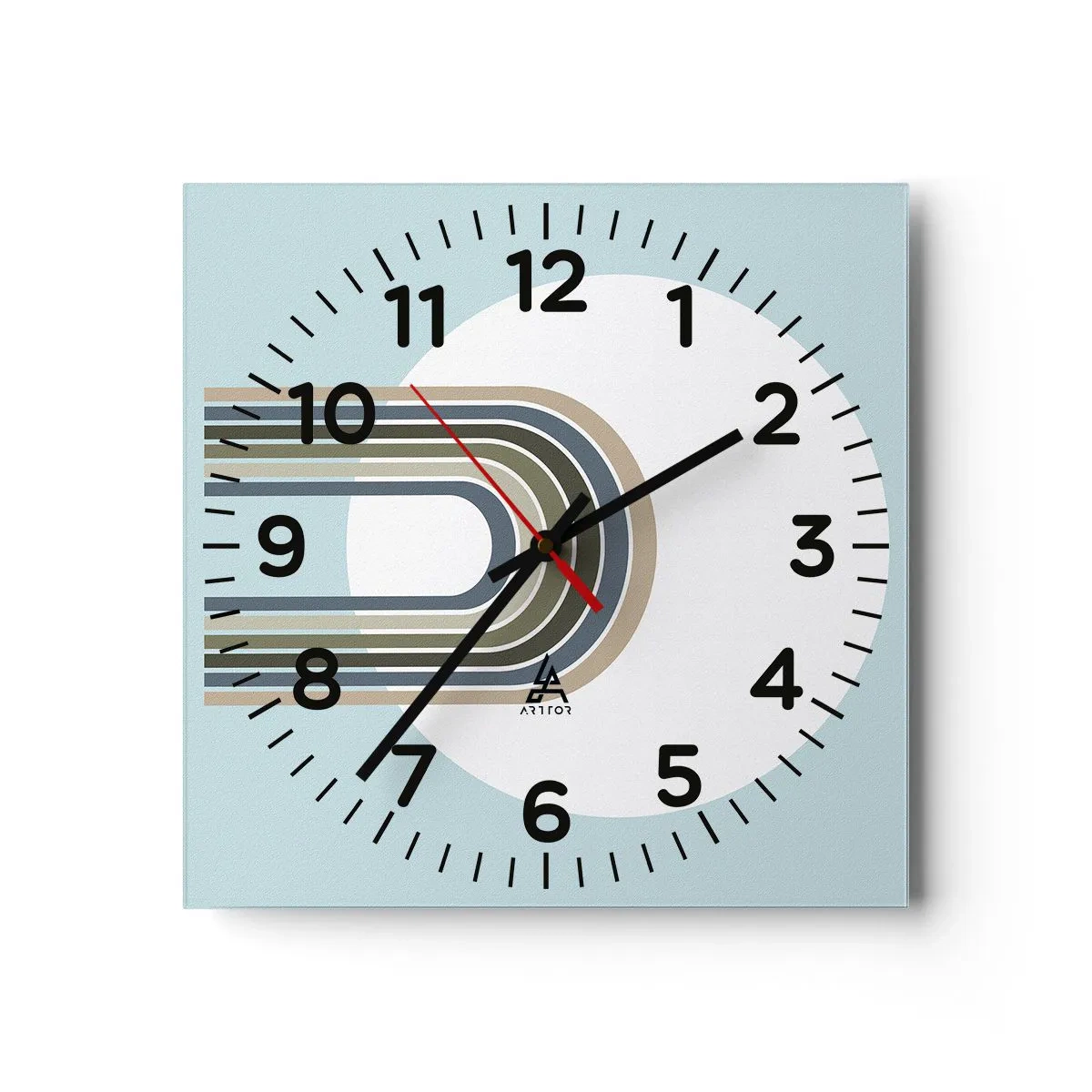 Reloj de pared - Reloj de vidrio - Una atracción irresistible - 40x40 cm