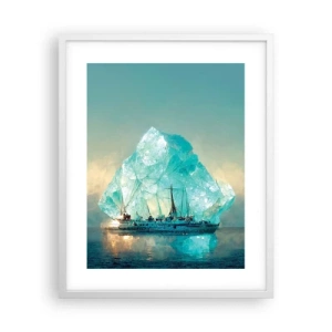 Póster en marco blanco - Diamante ártico - 40x50 cm