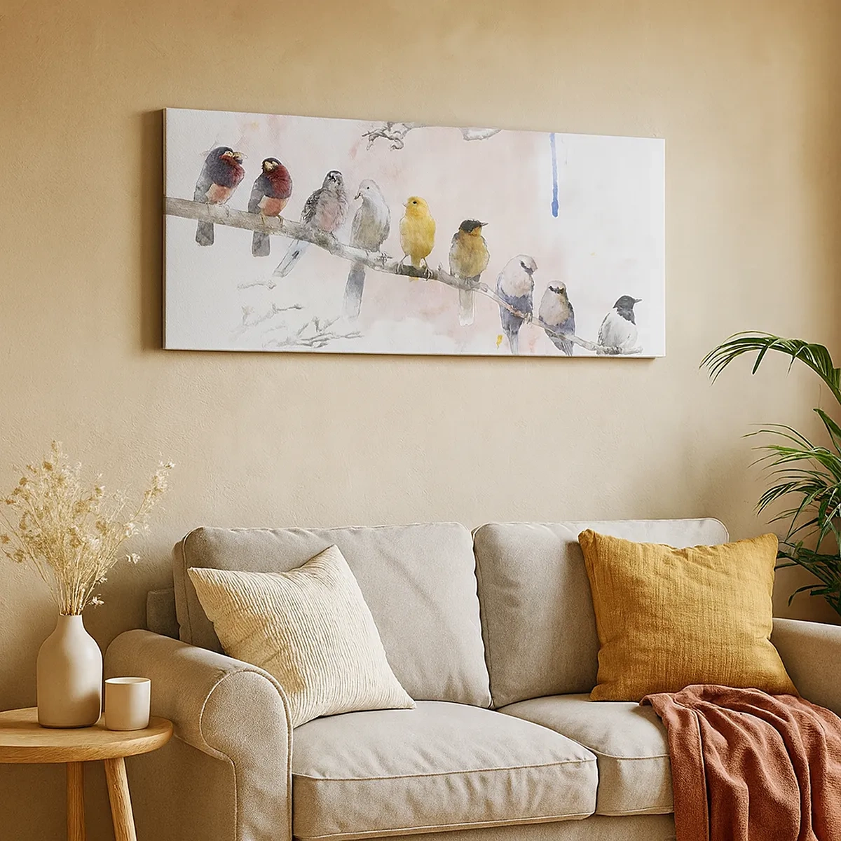 Cuadro sobre lienzo - Impresión de Imagen - Reunión alada - 30x30 cm