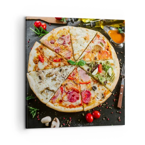 Cuadro sobre lienzo - Impresión de Imagen - Una gama de gustos - 50x50 cm