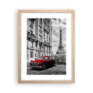 Póster en marco roble claro - Un depredador en la ciudad - 30x40 cm