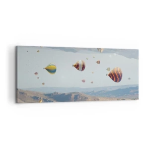 Cuadro sobre lienzo - Impresión de Imagen - Aquí todo es posible - 100x40 cm
