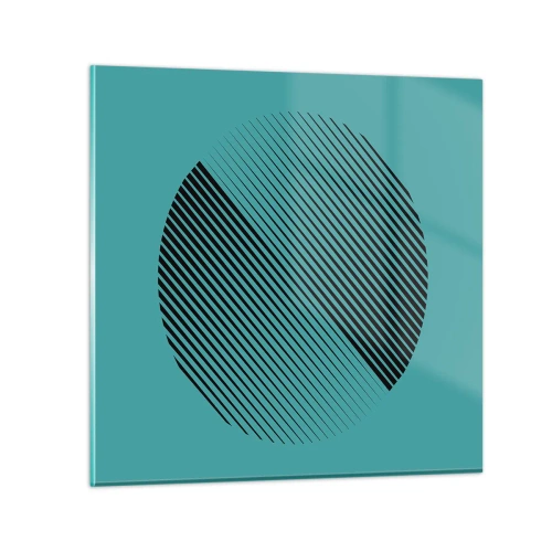 Cuadro sobre vidrio - Impresiones sobre Vidrio - El círculo: una variación geométrica - 50x50 cm