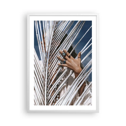 Póster en marco blanco - ¿La mujer chamana? - 50x70 cm