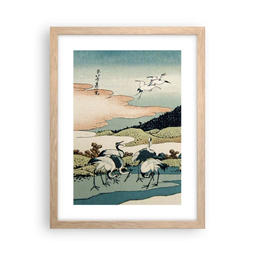 Póster en marco roble claro - Alma japonesa - 30x40 cm