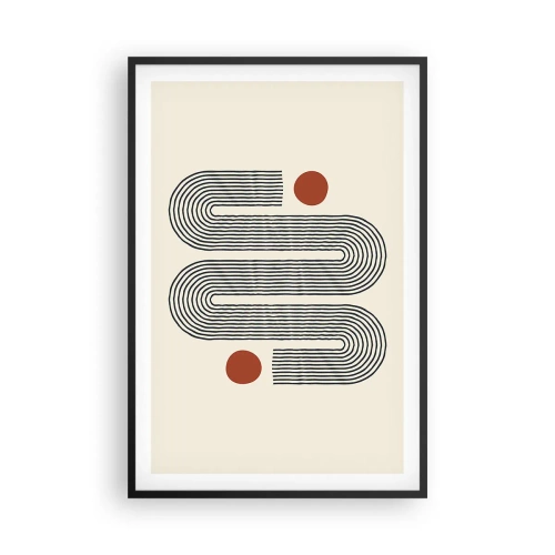 Póster en marco negro - De principio a fin - 61x91 cm