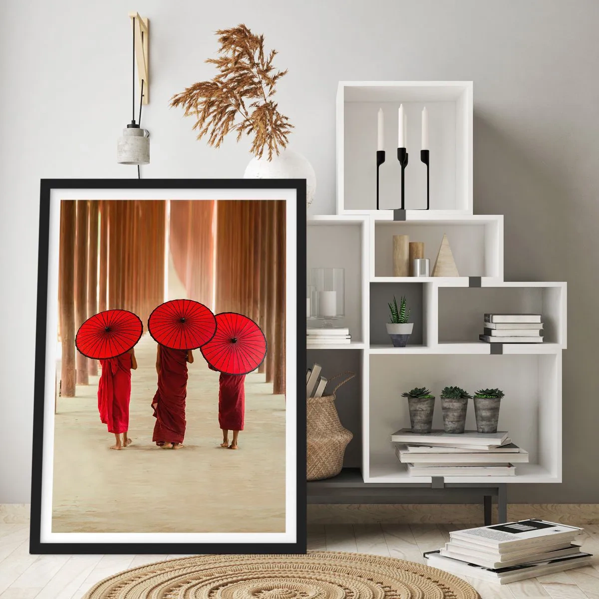 Póster en marco negro - En el camino a la Tierra Pura - 70x100 cm