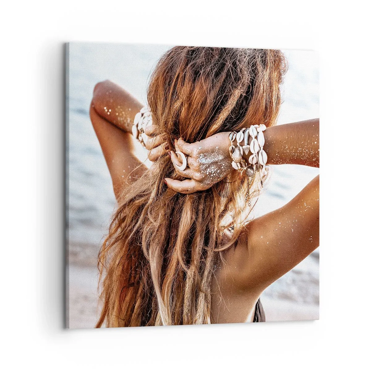 Cuadro sobre lienzo - Impresión de Imagen - Hermanada con el agua y el sol - 50x50 cm