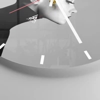 Esfera sin numeración, con rayas