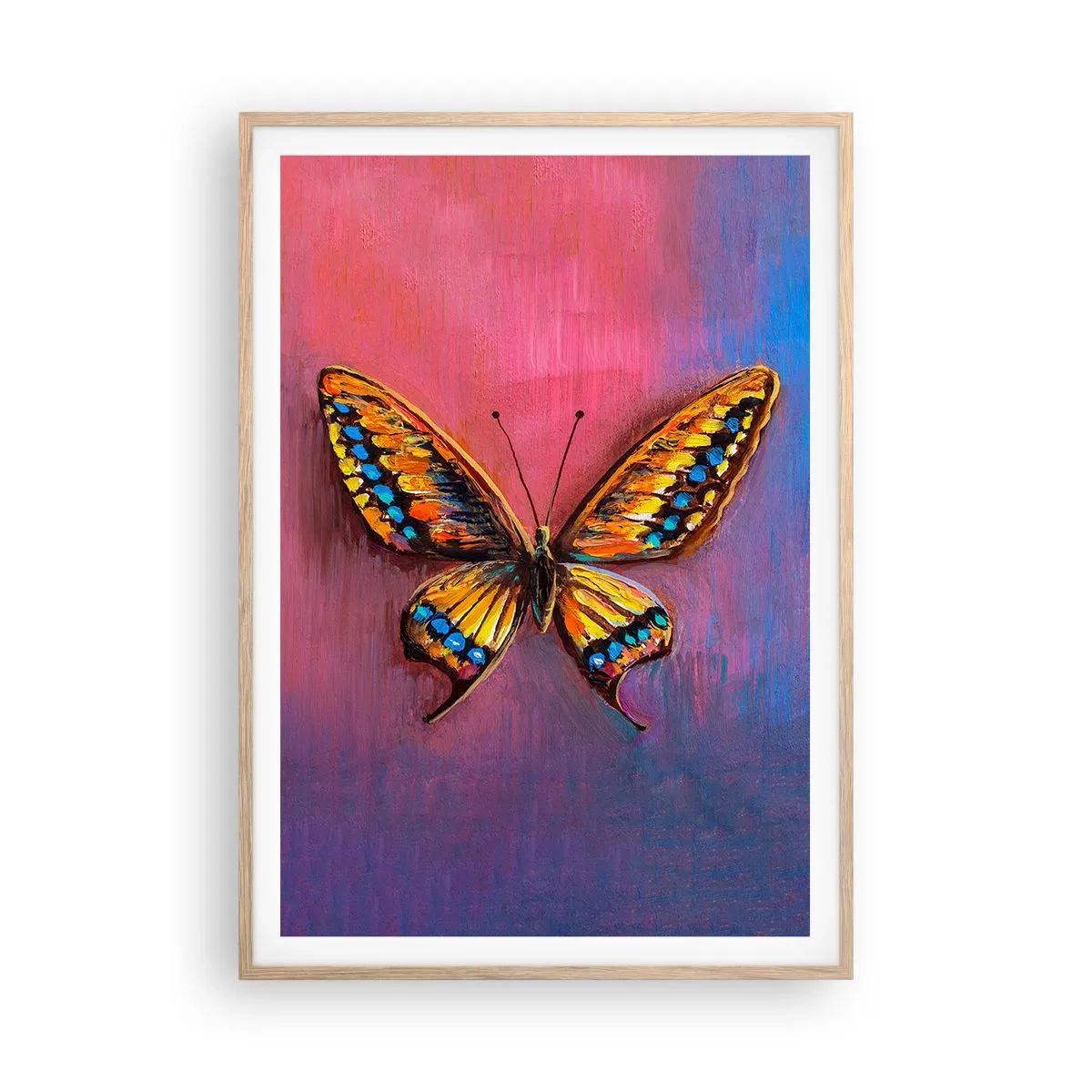 Póster en marco roble claro - Una joya de la naturaleza - 70x100 cm