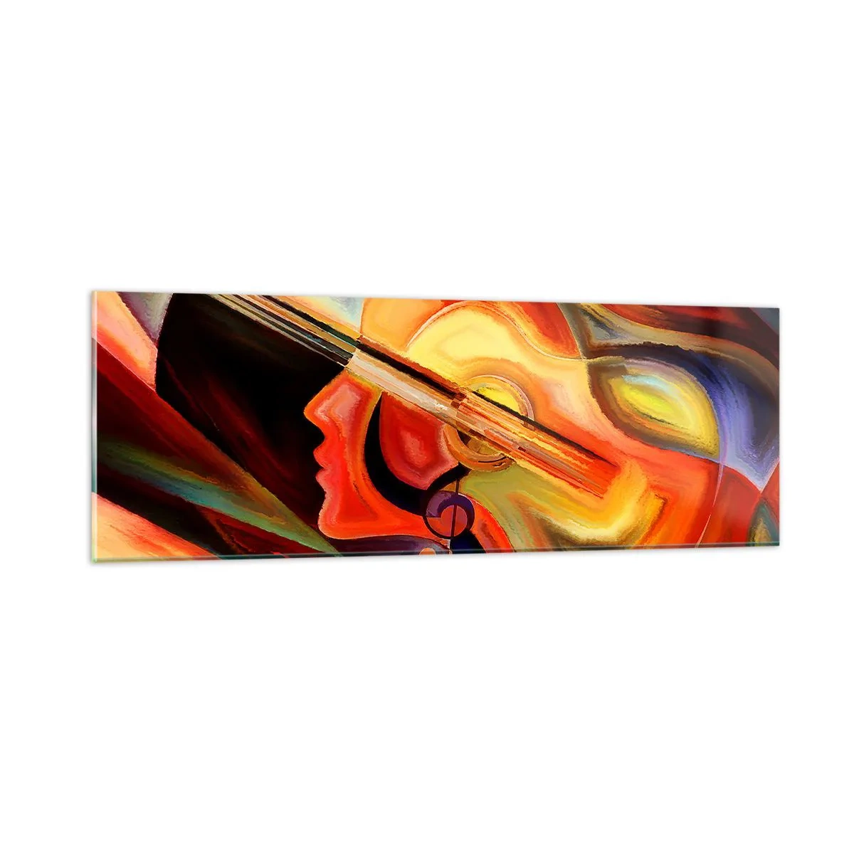 Cuadro sobre vidrio - Impresiones sobre Vidrio - Juego musical - 90x30 cm