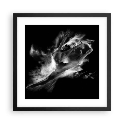Póster en marco negro - El arte del vuelo - 40x40 cm