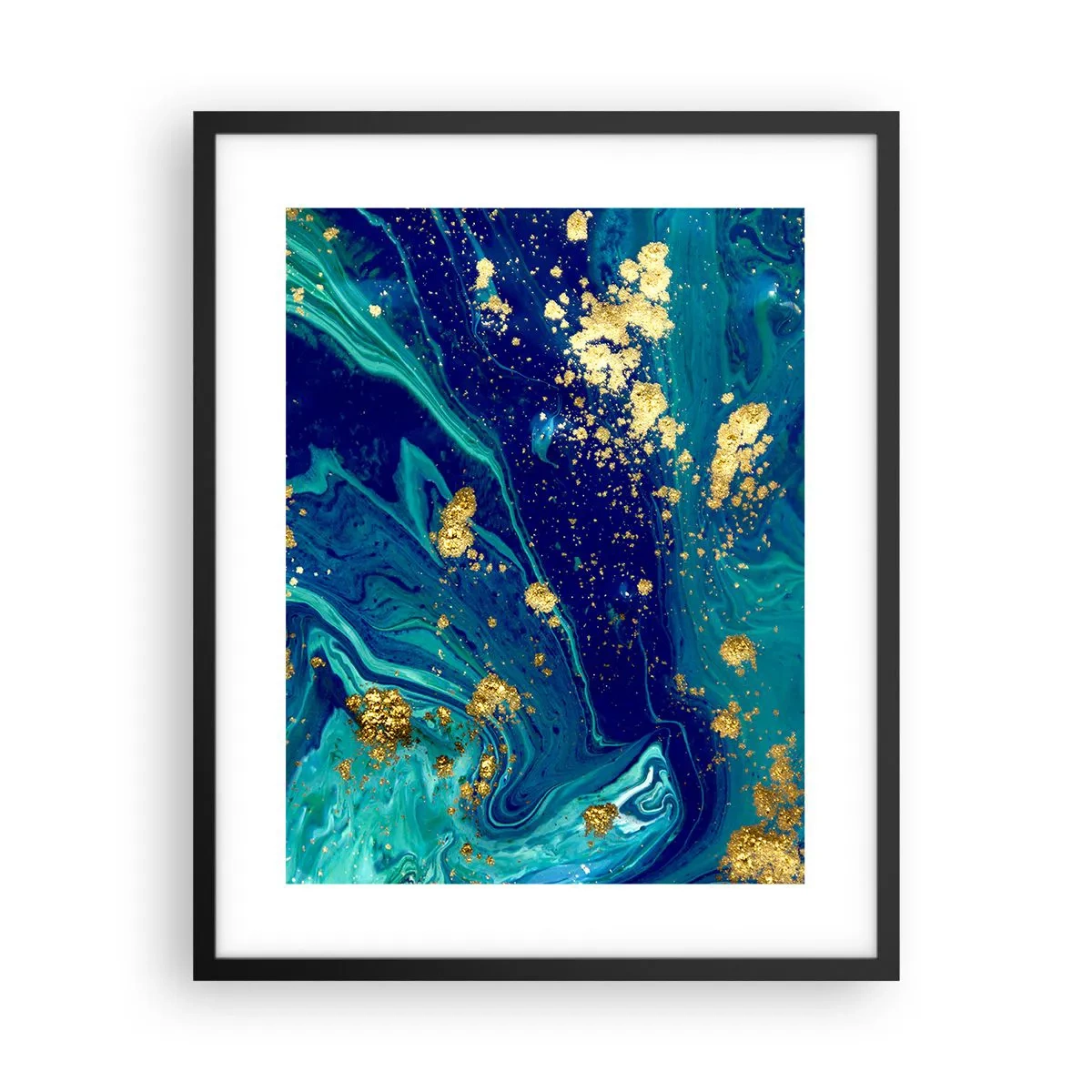 Póster en marco negro - Pétalos de sol  - 40x50 cm