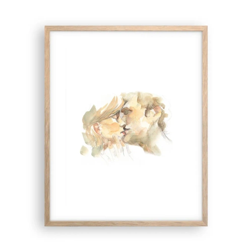 Póster en marco roble claro - ¿La media naranja encontrada? - 40x50 cm