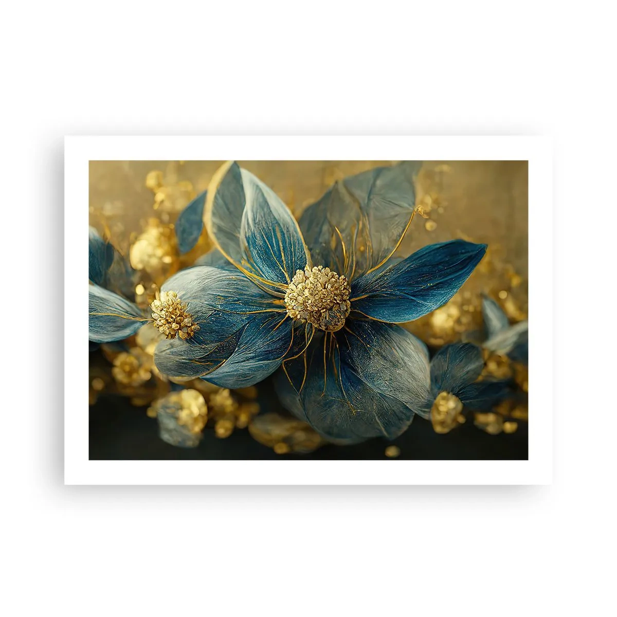 Póster - Flor de oro - 70x50 cm