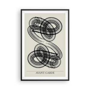 Póster en marco negro - Salió espontáneamente - 61x91 cm