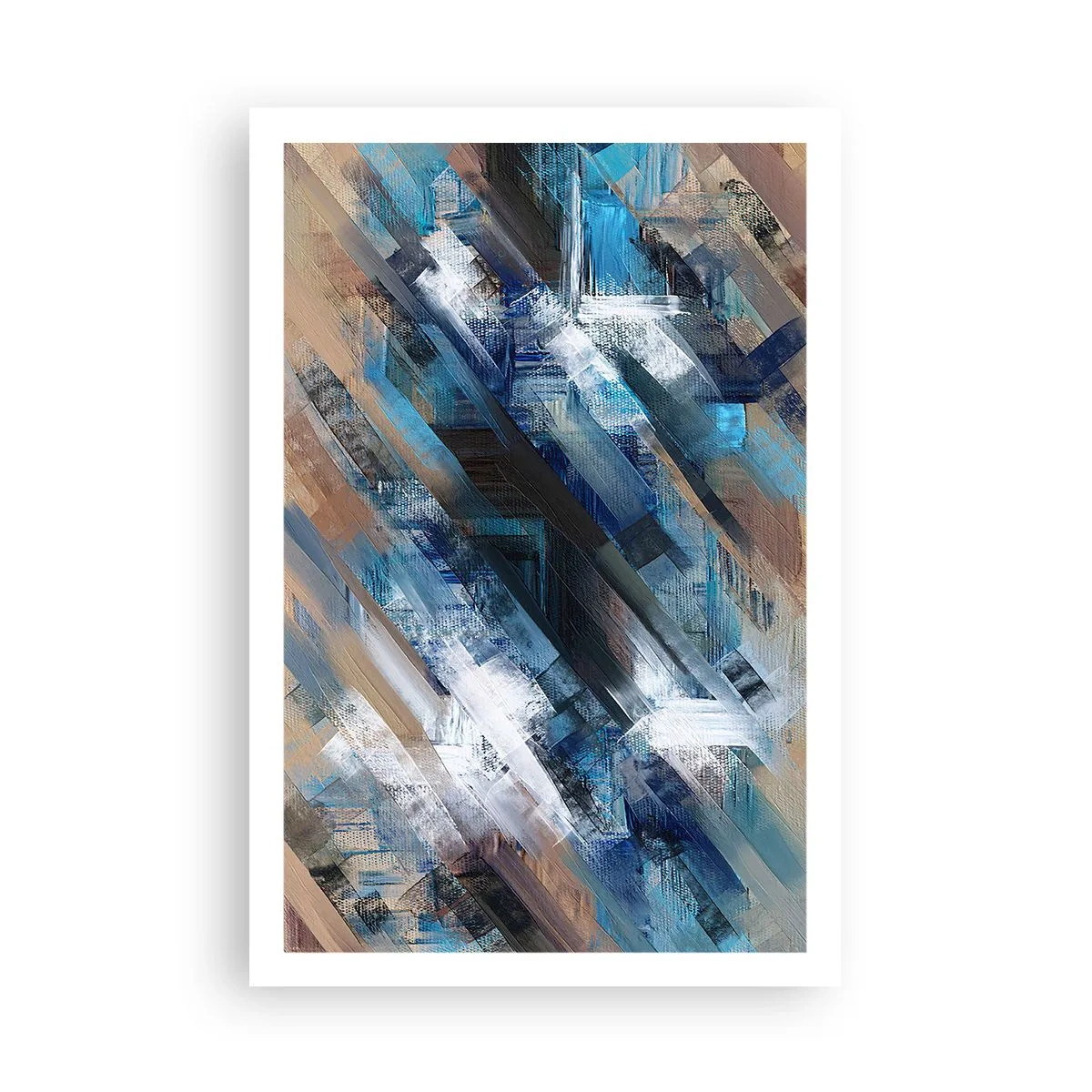Póster - En una inclinación azul - 61x91 cm