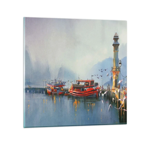 Cuadro sobre vidrio - Impresiones sobre Vidrio - En el fin del mundo - 70x70 cm