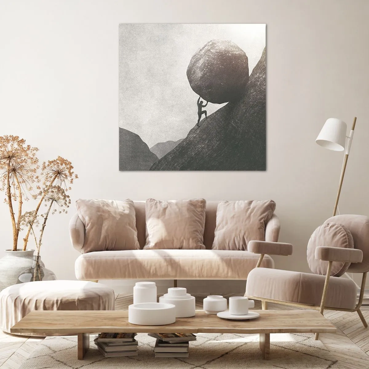 Cuadro sobre lienzo - Impresión de Imagen - Creo, contra toda esperanza - 70x70 cm