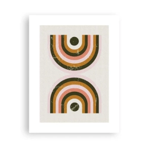 Póster - Abstracción gemela - 30x40 cm