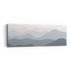 Cuadro sobre lienzo - Impresión de Imagen - Cordilleras a la vista - 90x30 cm
