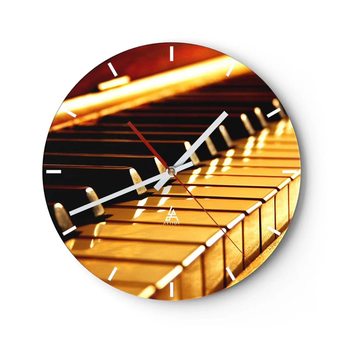 Reloj de pared - Reloj de vidrio - Posibilidades ilimitadas - 40x40 cm