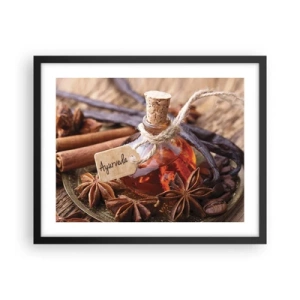 Póster en marco negro - Hacia la unidad del cuerpo y el espíritu - 50x40 cm