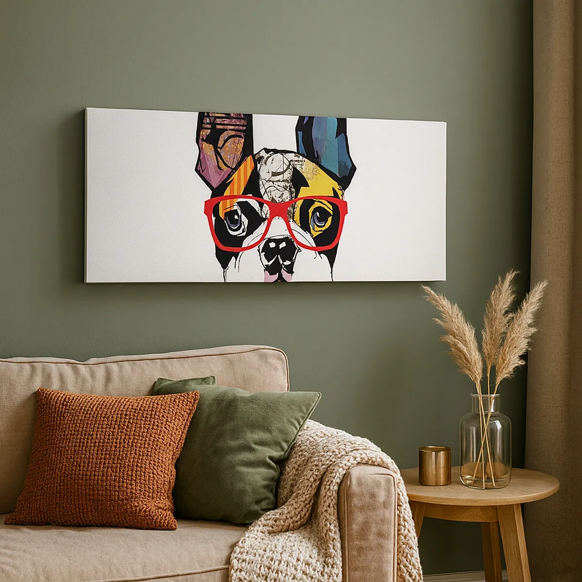 Cuadro sobre lienzo - Impresión de Imagen - El intelectual - 30x30 cm