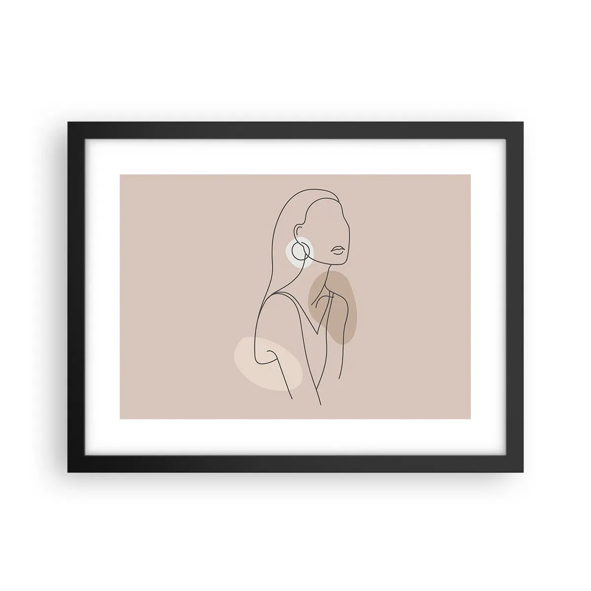 Póster en marco negro - Un icono de la inocencia - 40x30 cm