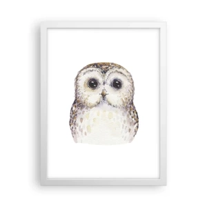 Póster en marco blanco - Mírame a los ojos - 30x40 cm