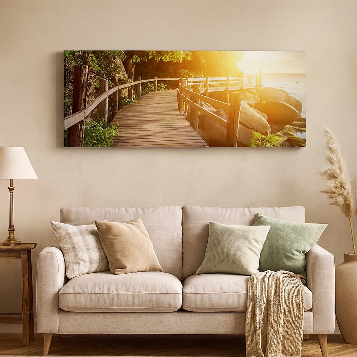 Cuadro sobre lienzo - Impresión de Imagen - Otra curva, otra maravilla - 30x30 cm