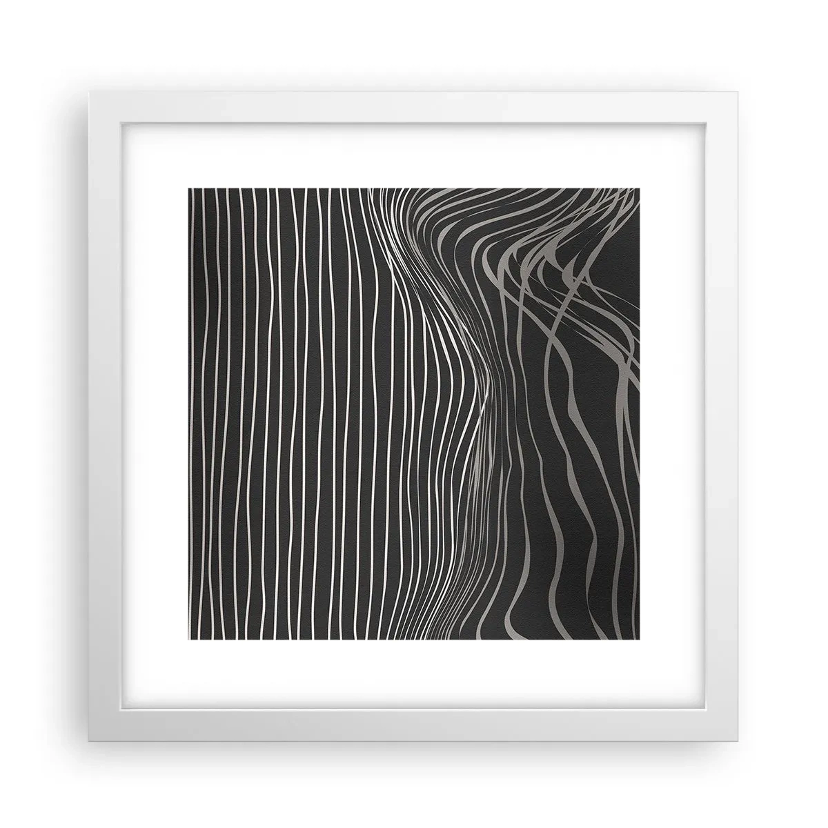 Póster en marco blanco - Ritmo y acento - 30x30 cm