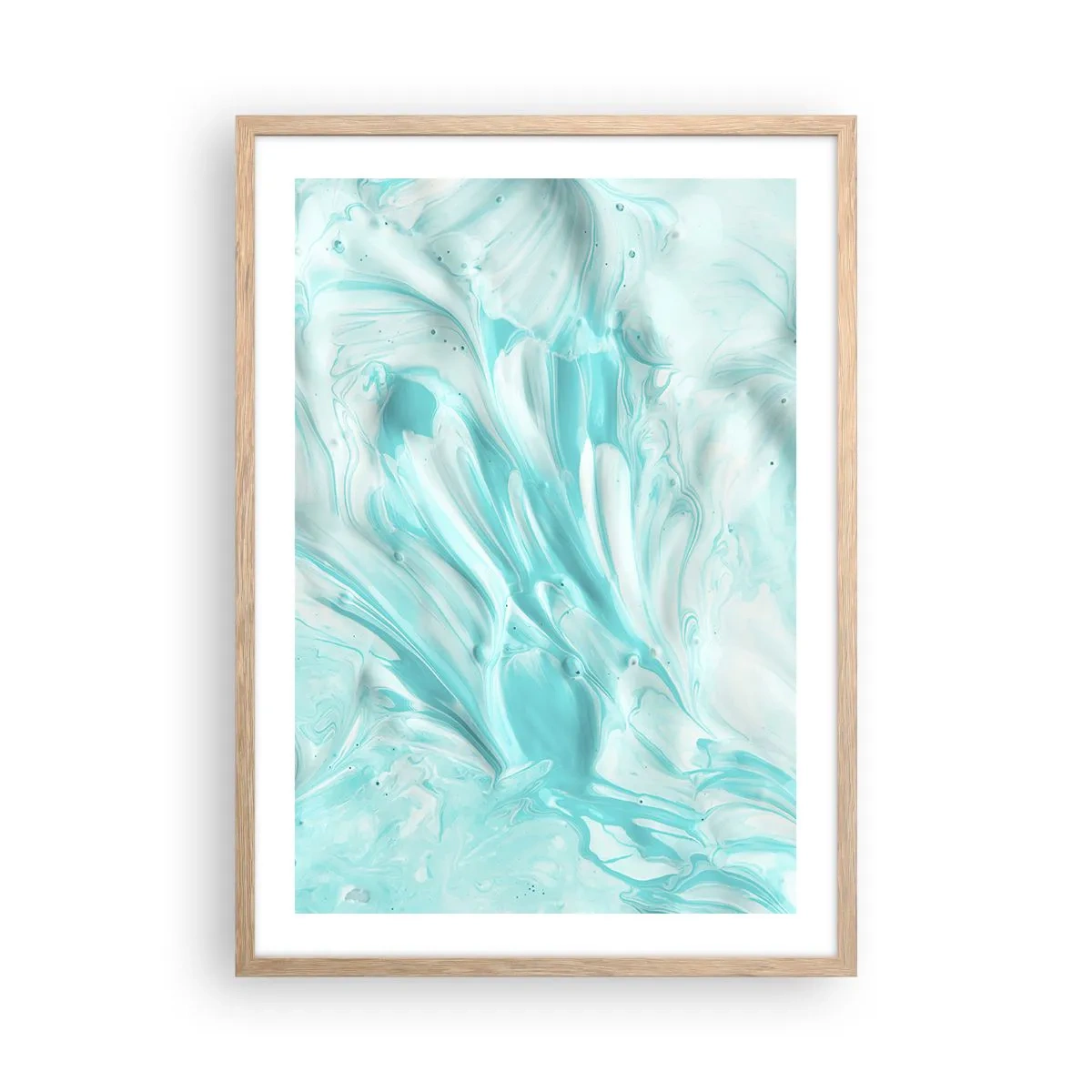 Póster en marco roble claro - Juntos para siempre - 50x70 cm