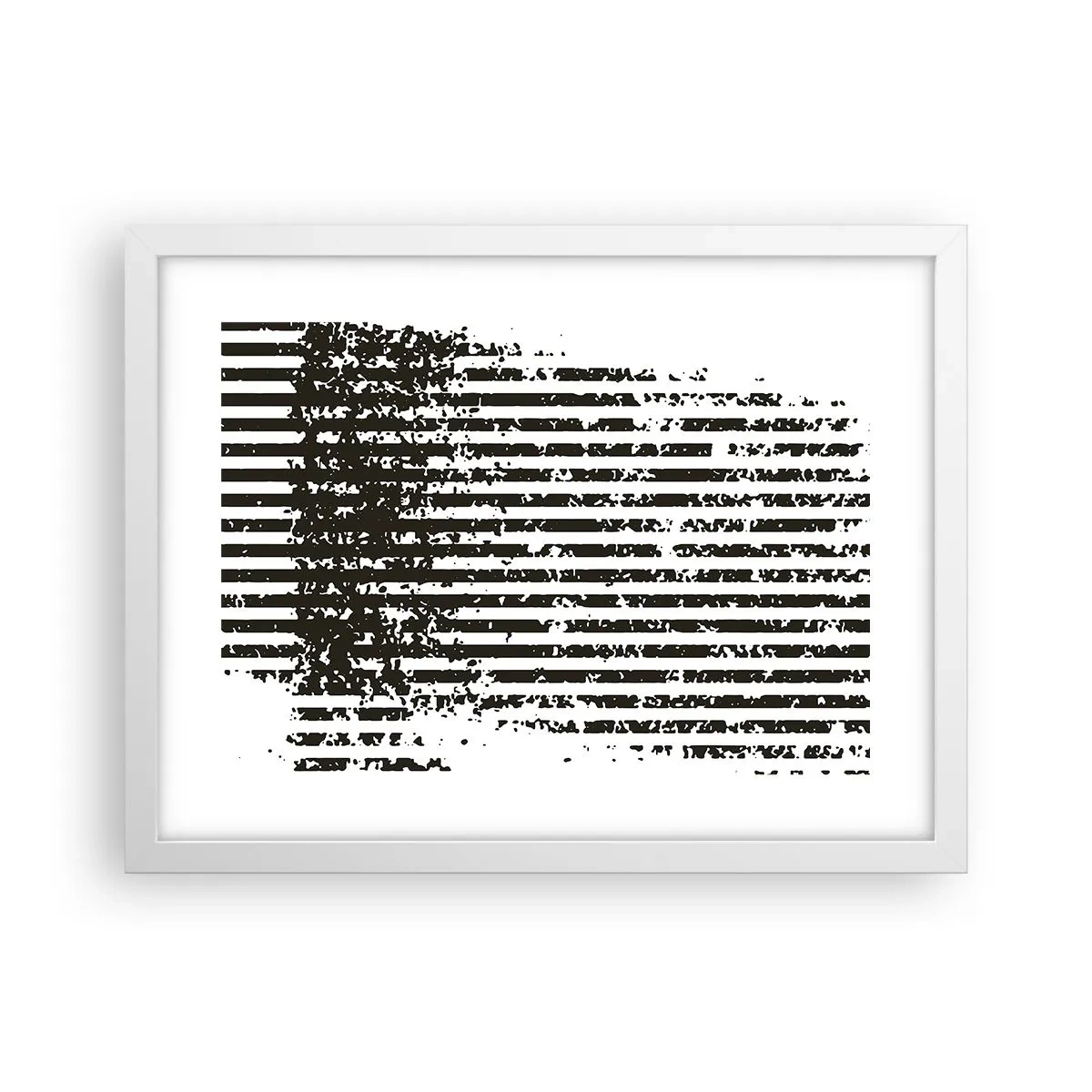 Póster en marco blanco - Ritmo y ruido - 40x30 cm