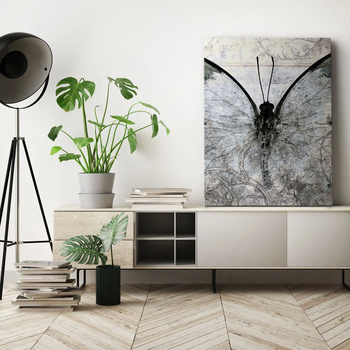 Cuadro sobre lienzo - Impresión de Imagen - En el estilo Art Nouveau - 45x80 cm